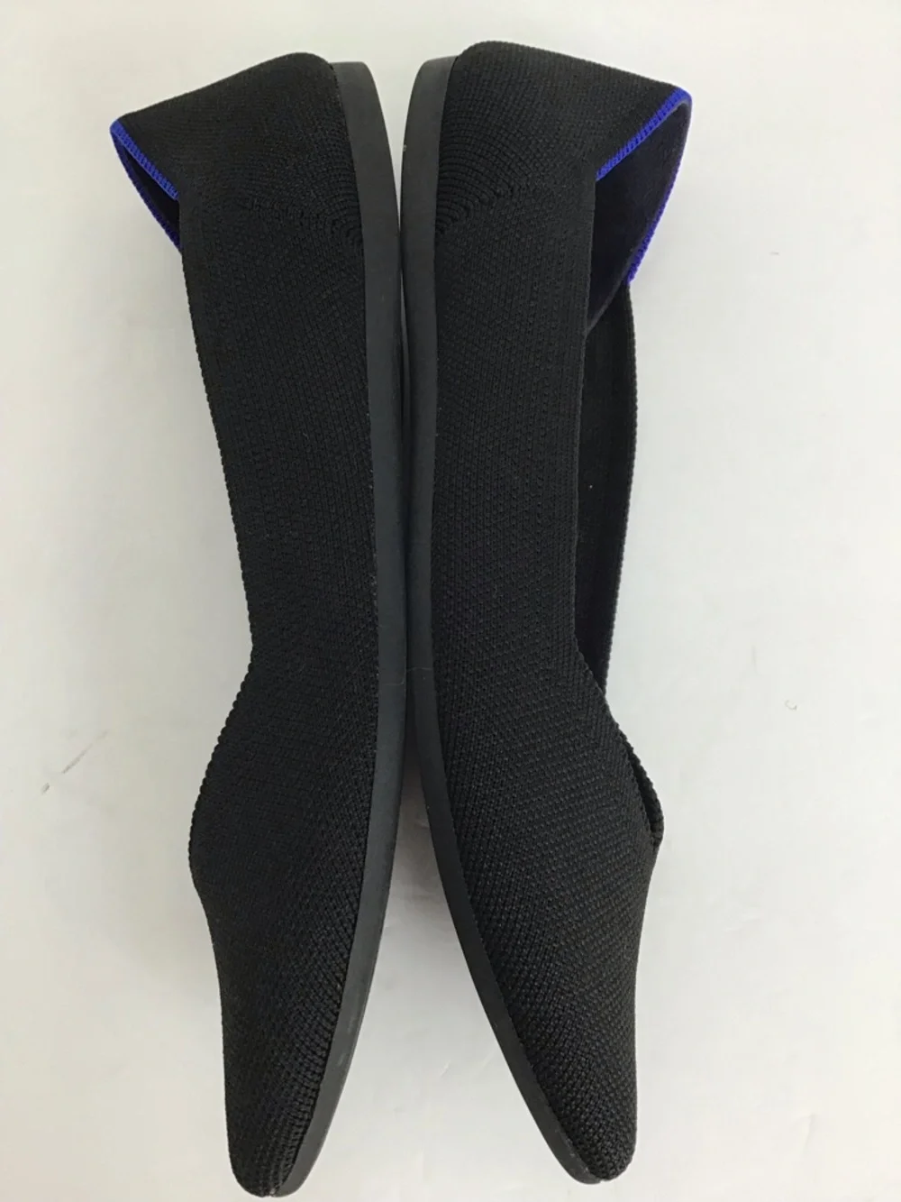Rothy’s Women’s The Point II Flats Slip-On Comfortable Washable Black Size 10W